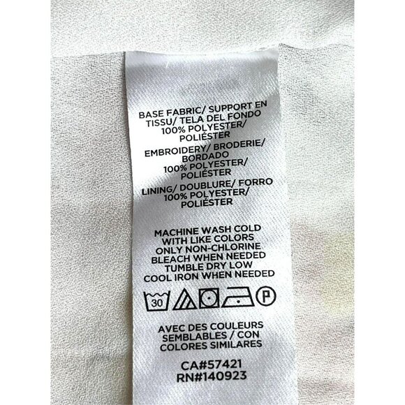 Loft Plus Cropped Eyelet Tank sz 16 Sheer Lined Cottagecore Bloomcore Fairy - Picture 5 of 7